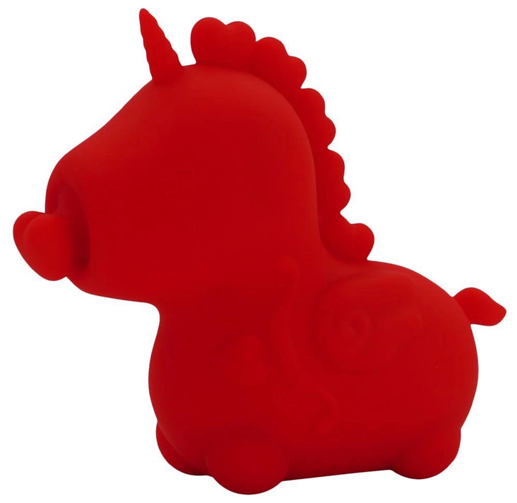 Stimolatore clitorideo Cupids Beau 10 funzioni – ricaricabile, rosso | Unihorn