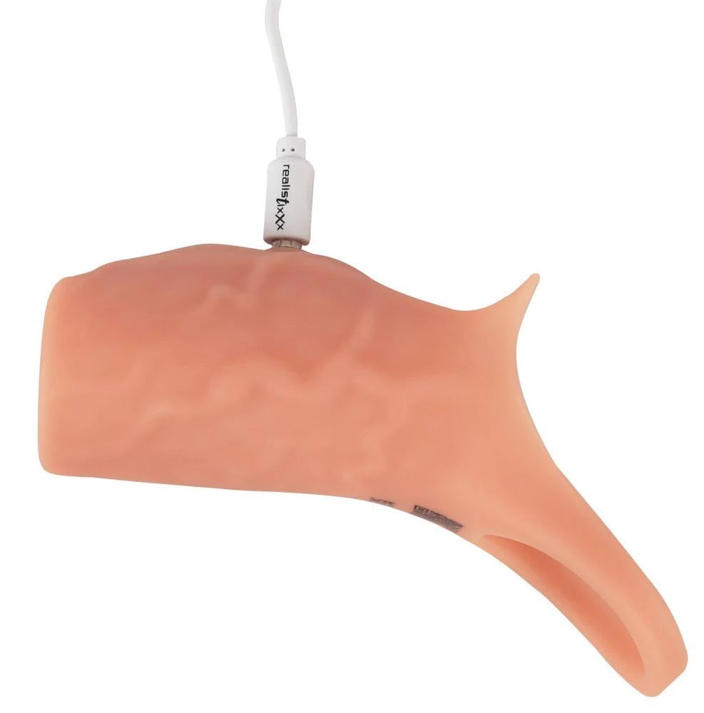 Guaina per il pene RealSleeve 10 funzioni – cava, ricaricabile, nude | Realistixxx