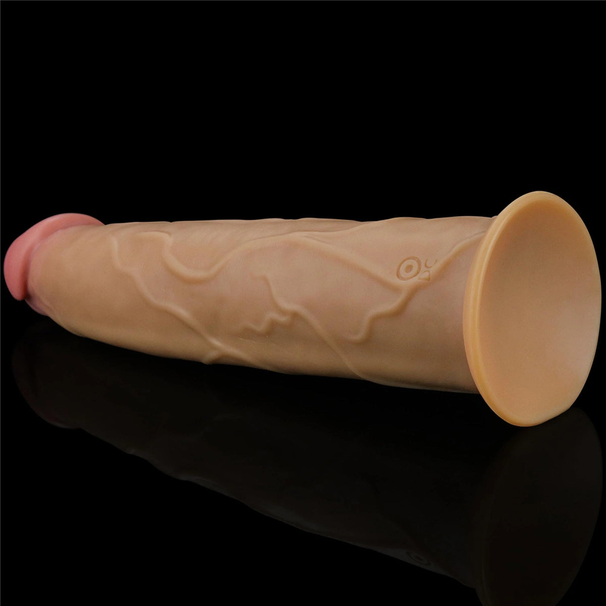 Vibrador realista Platinum Rotator 10 funciones – con mando a distancia, recargable, nude 22.8 cm | Lovetoy