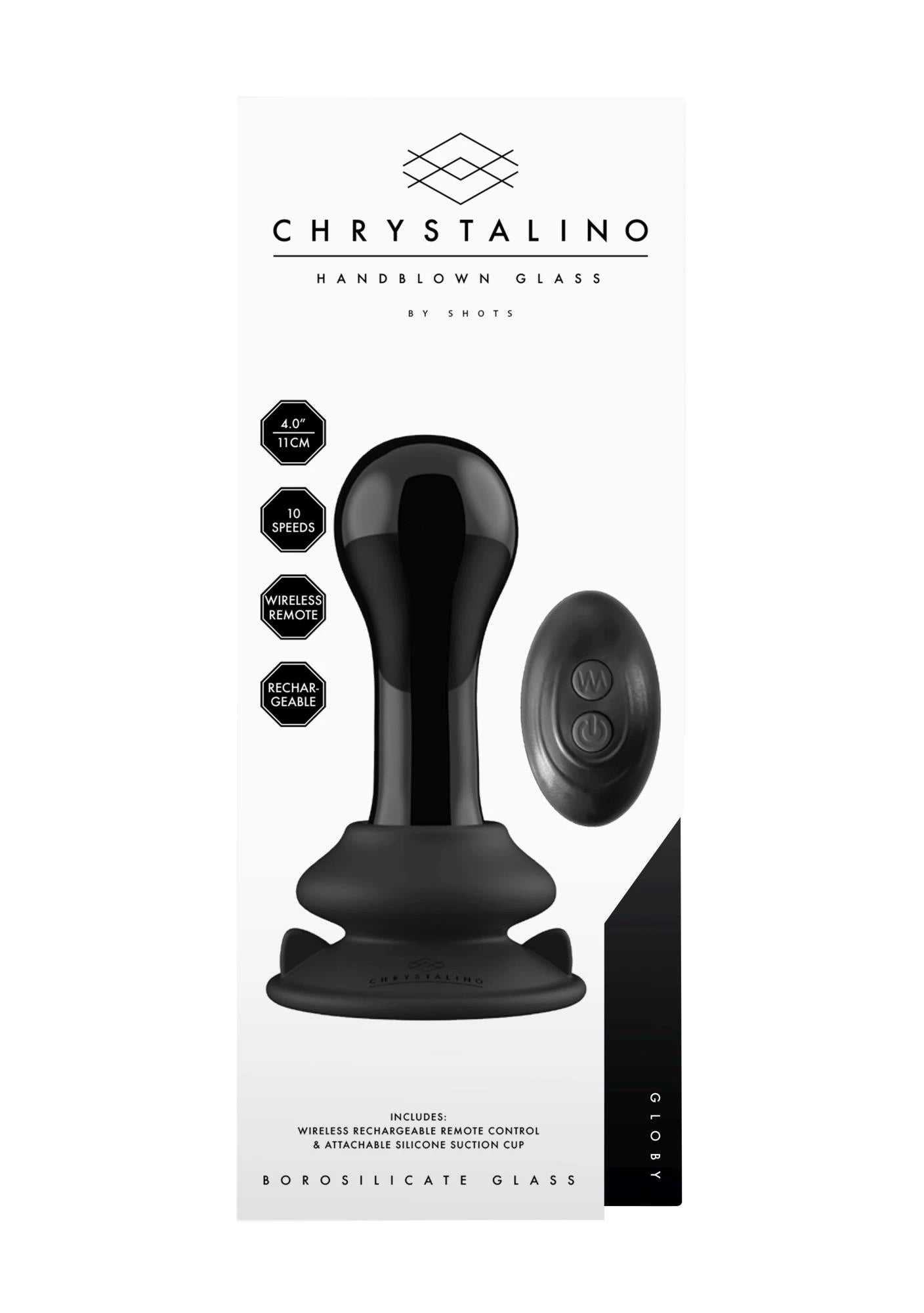 Globy - Glass Vibrator with Suction Cup
