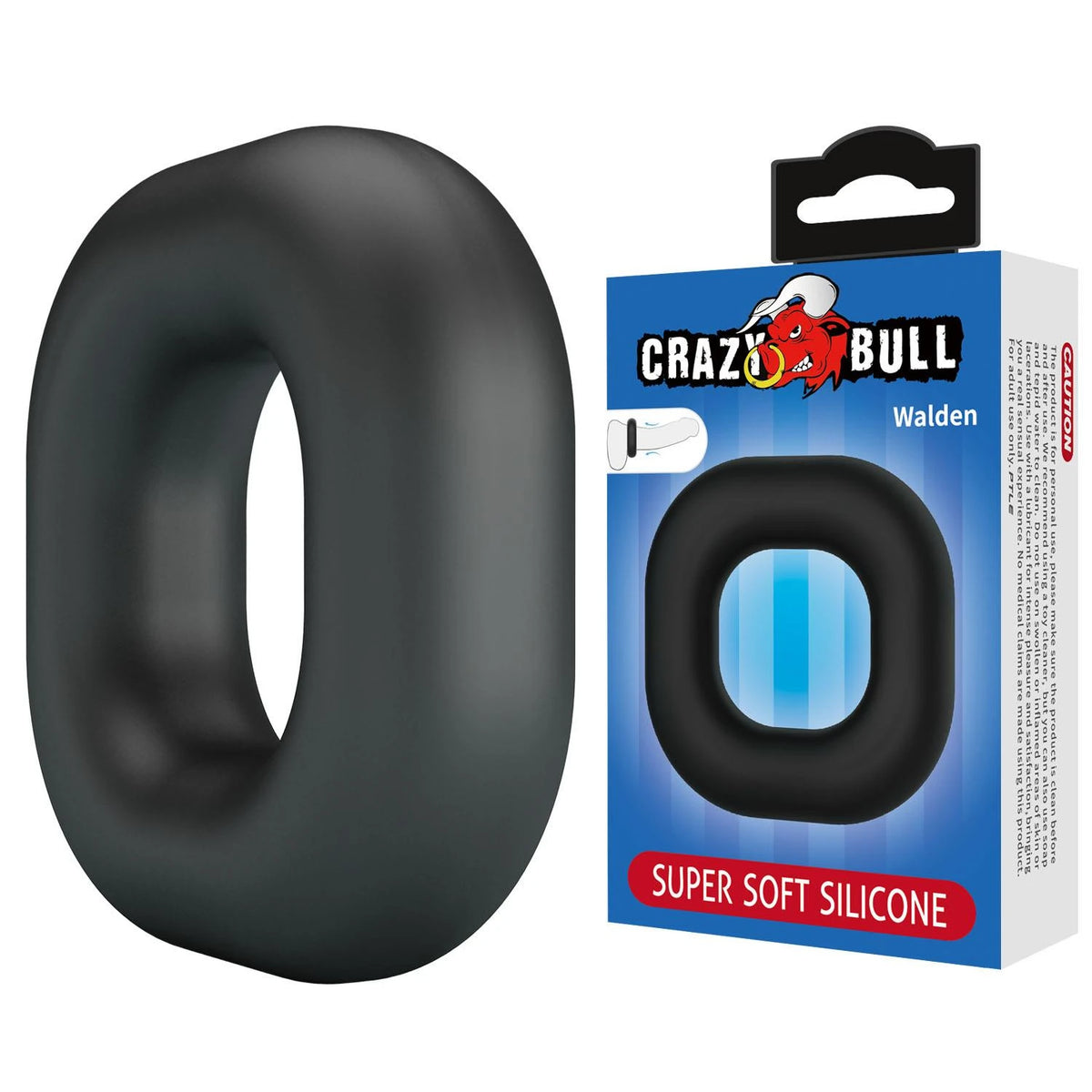 Anello fallico Walden – nero | Crazy Bull