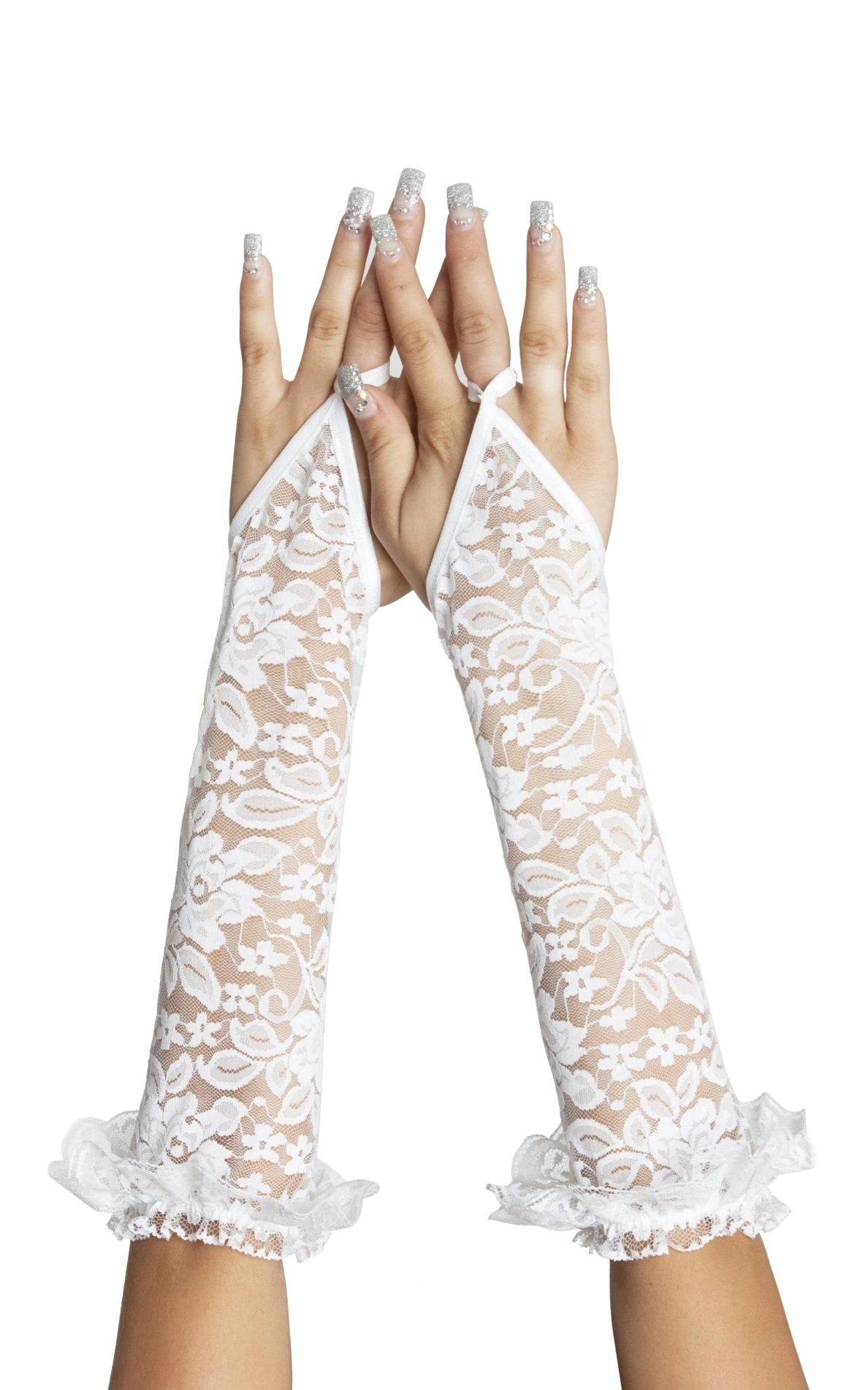 Liguero – de encaje, blanco 89-5591770820 | SoftLine Collection