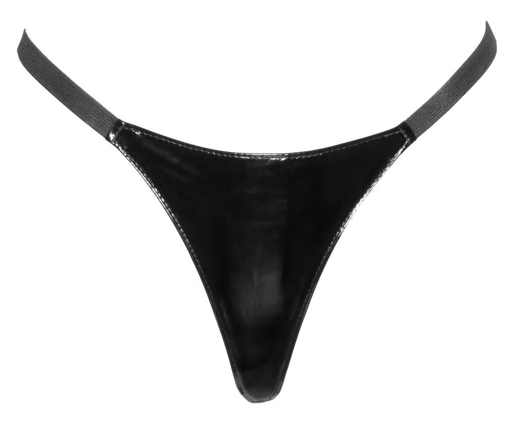 Slip – wetlook, nero 28100261102 | Black Level