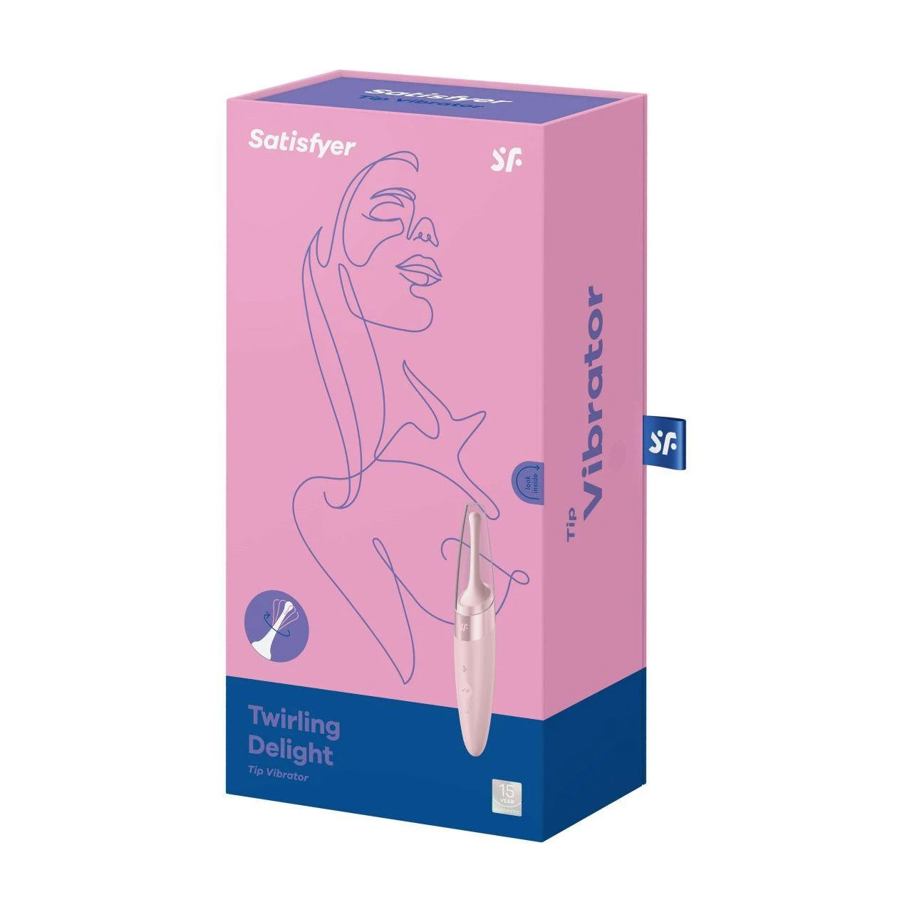 Twirling Delight - Tip Vibrator - Old Rose