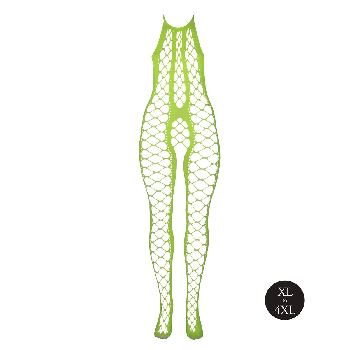 Catsuit Halterneck – tamanhos grandes, verde | Ouch!