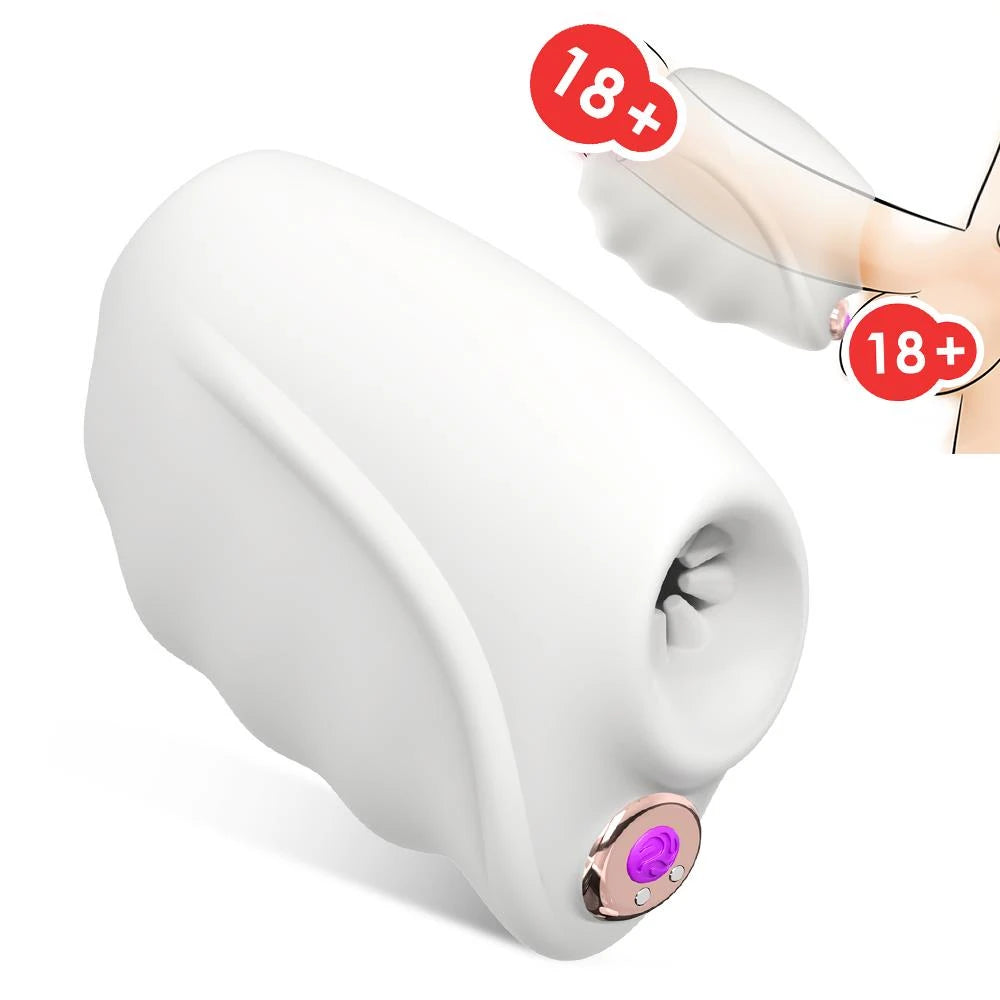 Masturbator Master 10 functions – rechargeable, vibrating, white | Favorites