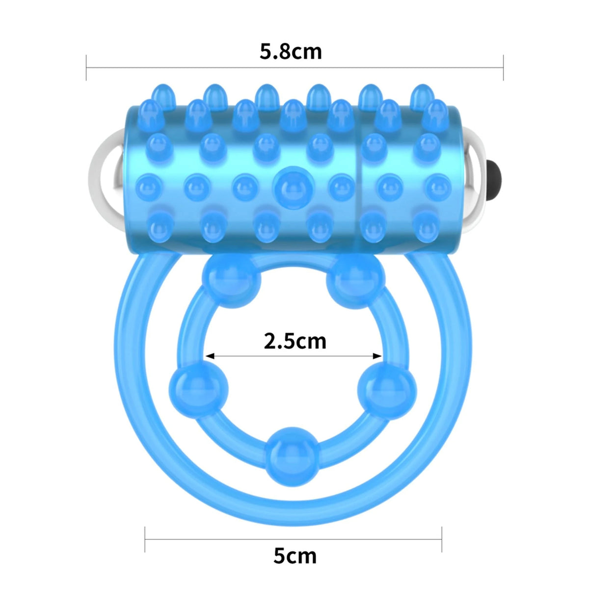 Anello fallico Lumino Play – vibrante, blu 10-LV343216 | Lovetoy