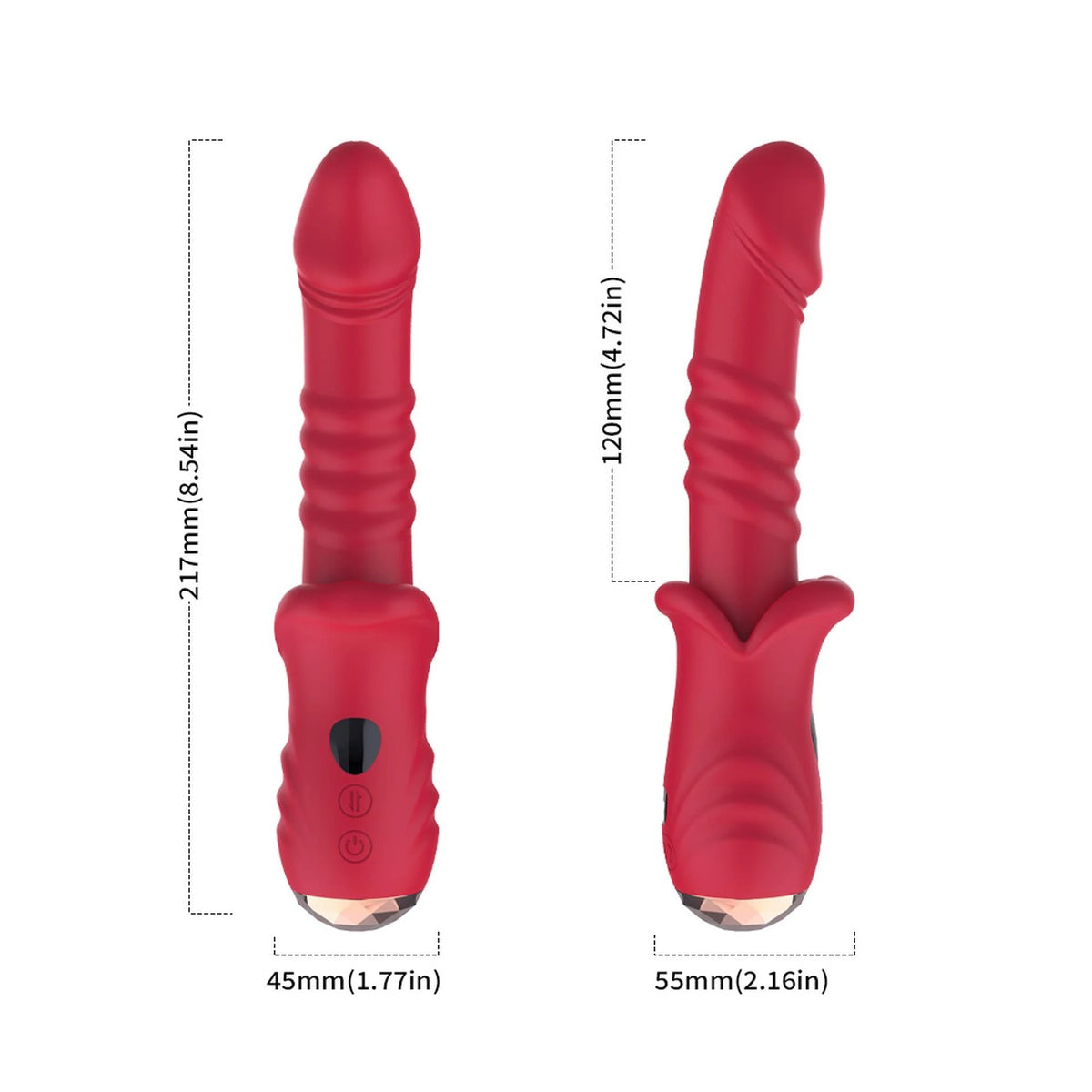 Stimolatore clitorideo Licking Puppy 9 funzioni – ricaricabile, rosso | Favorites