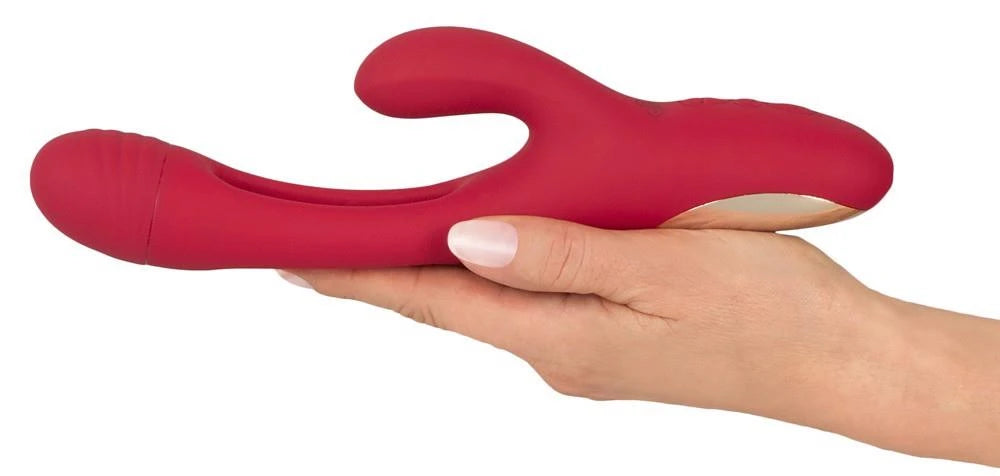 Rabbit vibrator 7 functions – rechargeable, red | Sweet Smile