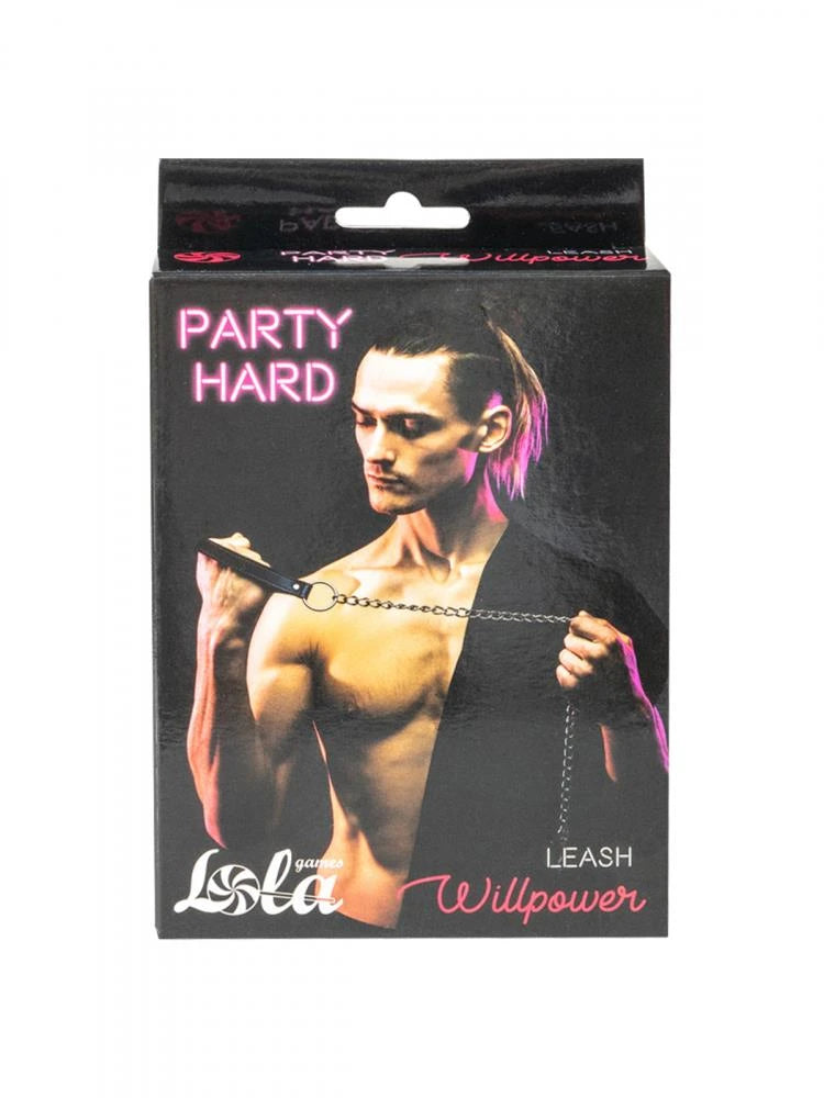 Bondage-Fessel Leash Willpower – schwarz | Party Hard