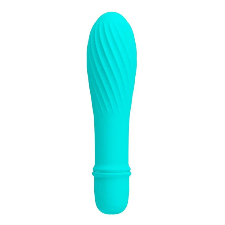 Mini vibrátor Solomon 10 funkció – világoskék | Pretty Love