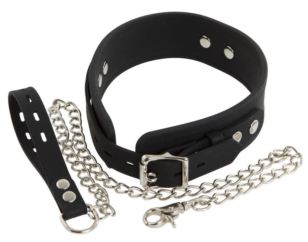 Atadura bondage Collar with Leash – negra 24915591001 | Bad Kitty