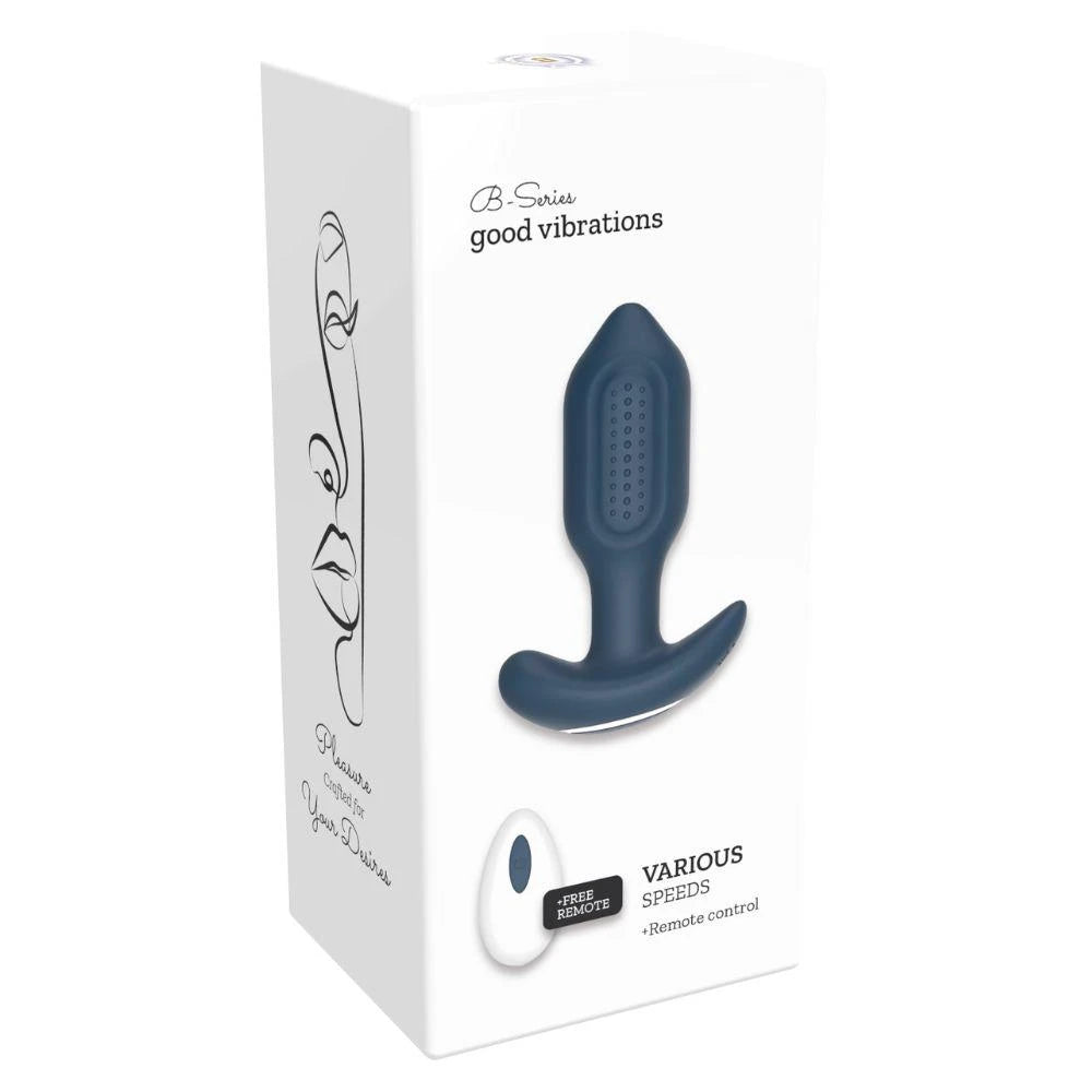 Plug anal Victoria – vibrador, con mando a distancia, azul | Favorites