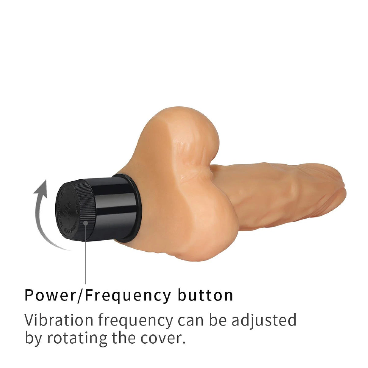 Realistic vibrator Xtreme Feel Cyberskin 20.5 cm – nude | Lovetoy