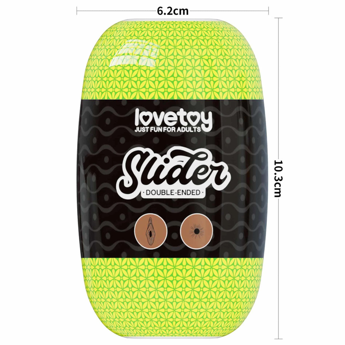 Masturbateur Slider Ended 10.3 cm – vibrant, double, marron 10-LV350022 | Lovetoy