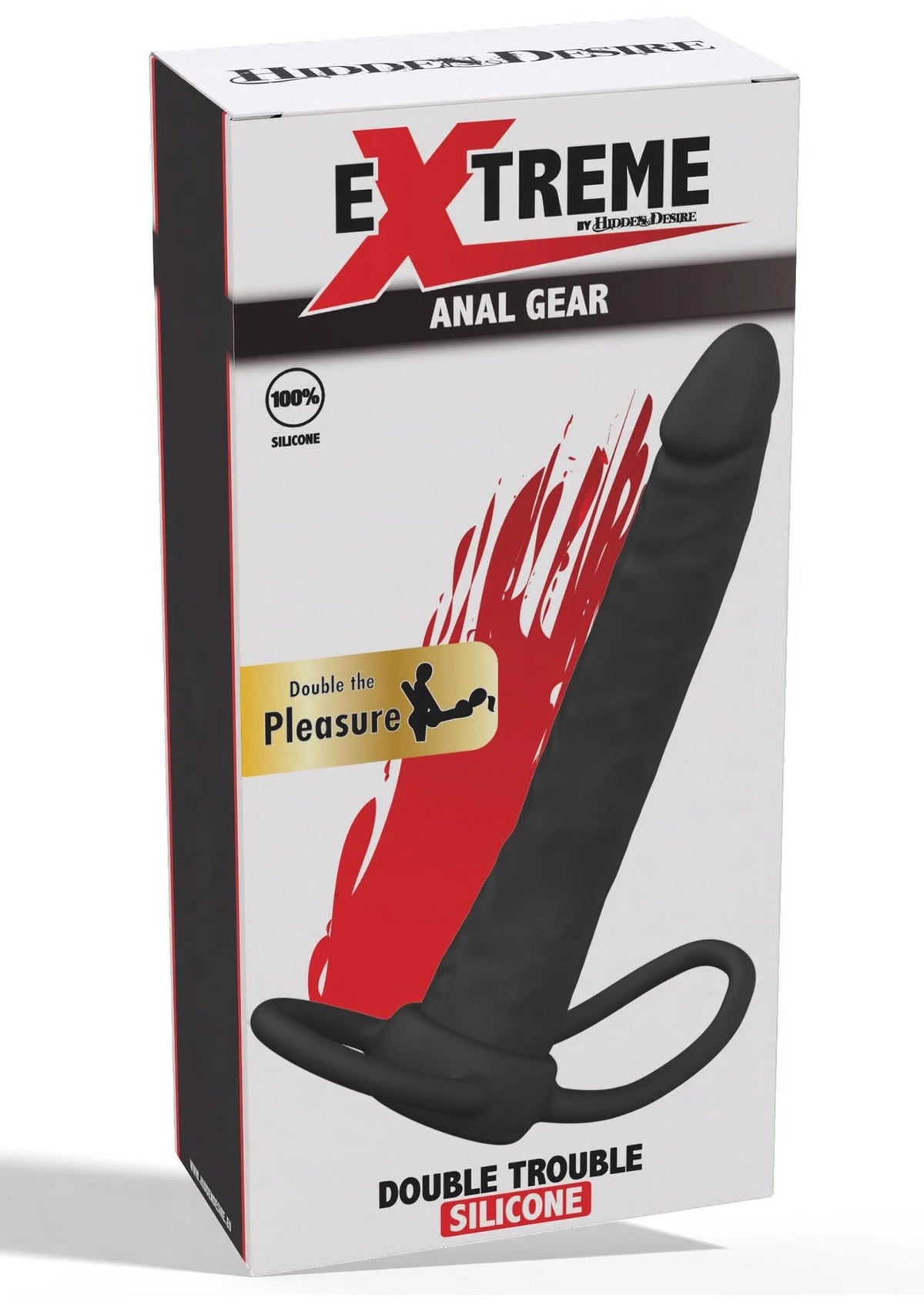 Consolador Trouble Penetrator – doble, negro | Hidden Desire