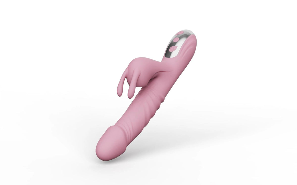 Vibrador rabbit Sunny 3 funciones – recargable, con empuje, rosa | Favorites