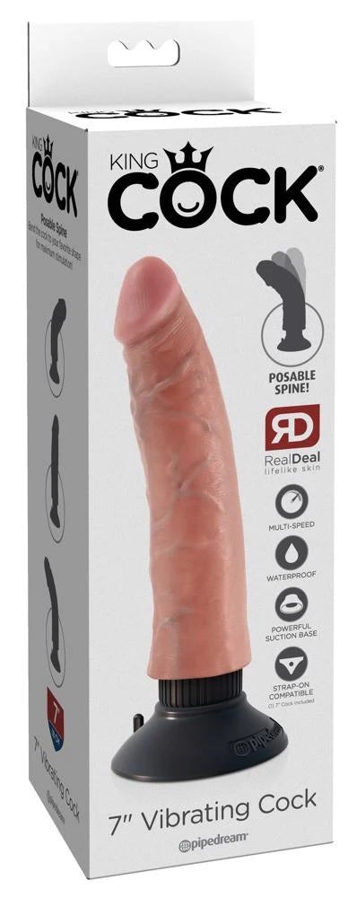 Realistischer Vibrator KC 7 – aus Cyberskin | King Cock