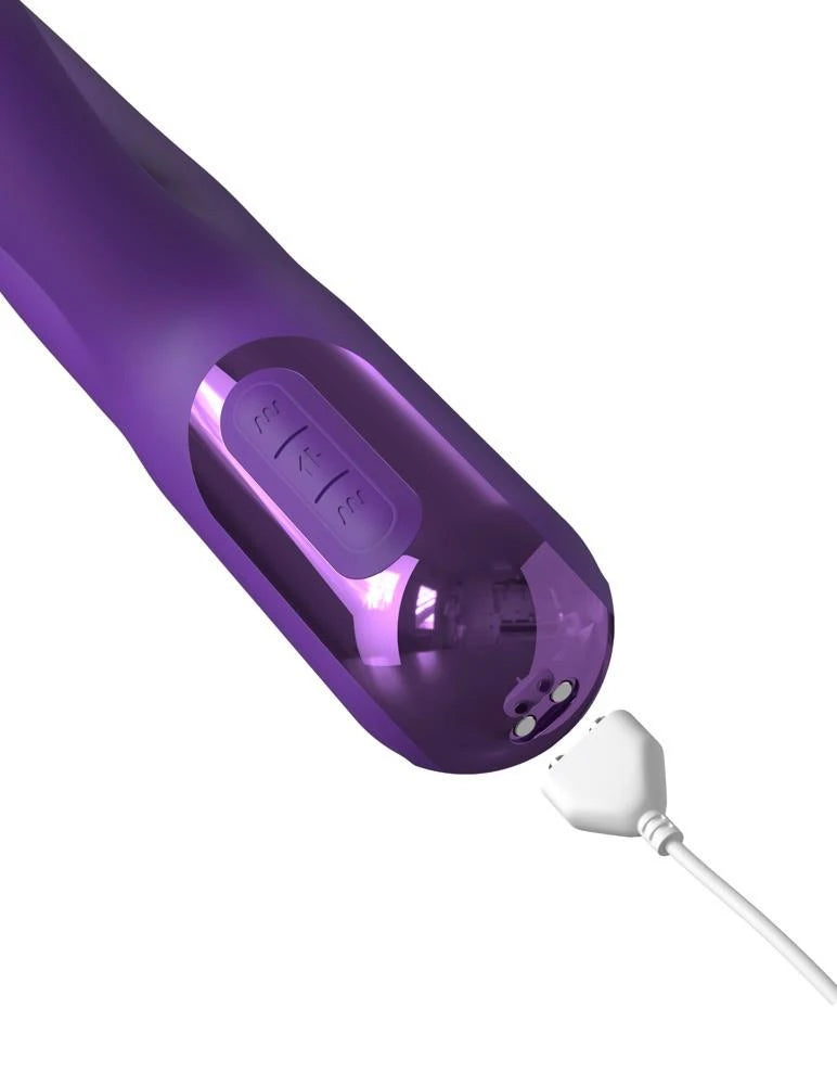 Vibratore rabbit Sonix Thruster 10 funzioni – ricaricabile, a spinta, viola | Fantasy For Her