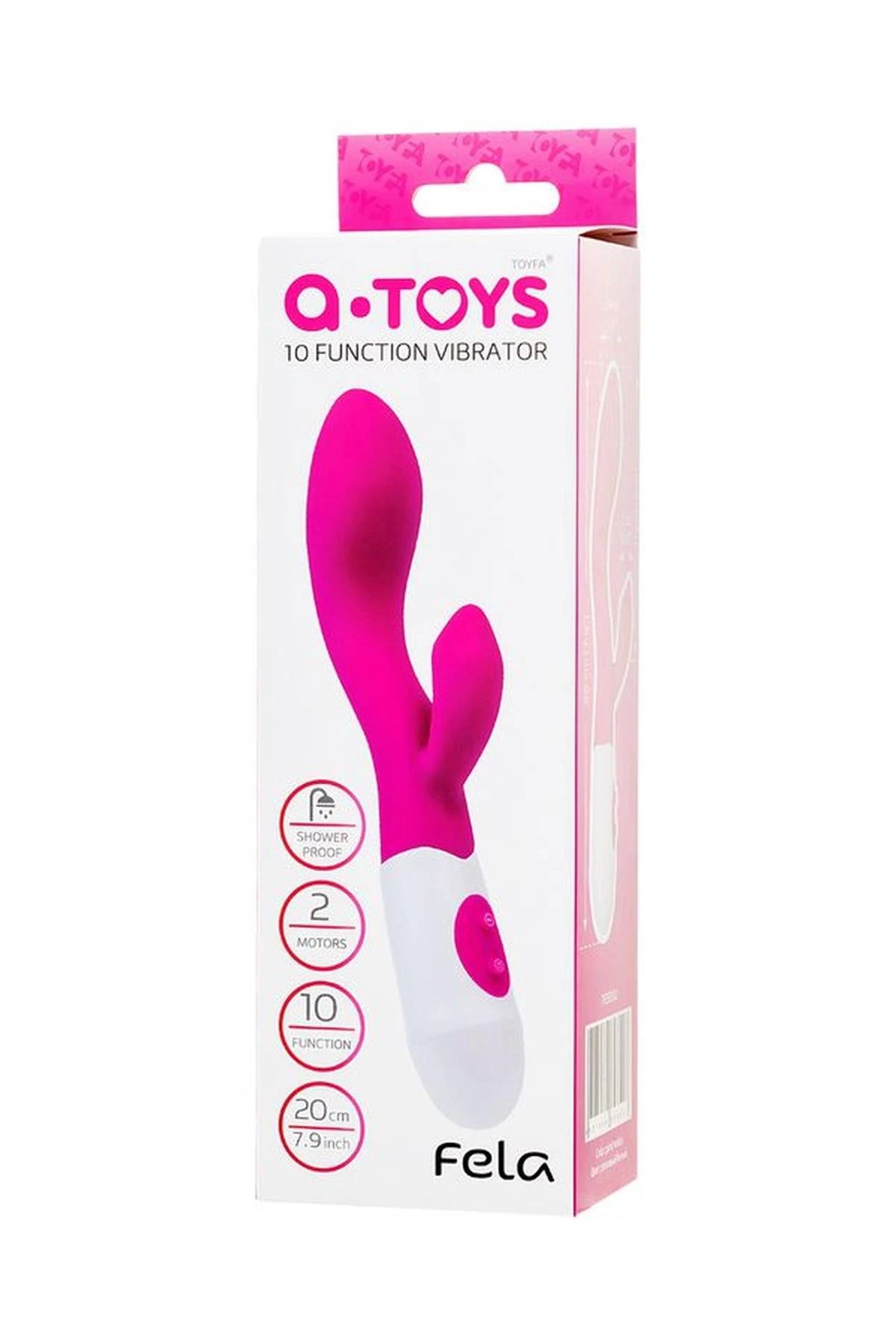Estimulador de clitóris Fela 2xAAA 10 velocidades – rosa | A-Toys