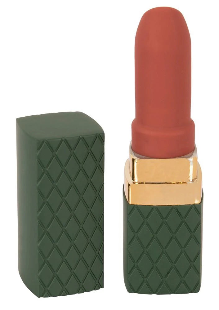 Mini vibrador Luxurious Lipstick 10 funciones – recargable, verde | Emerald Love