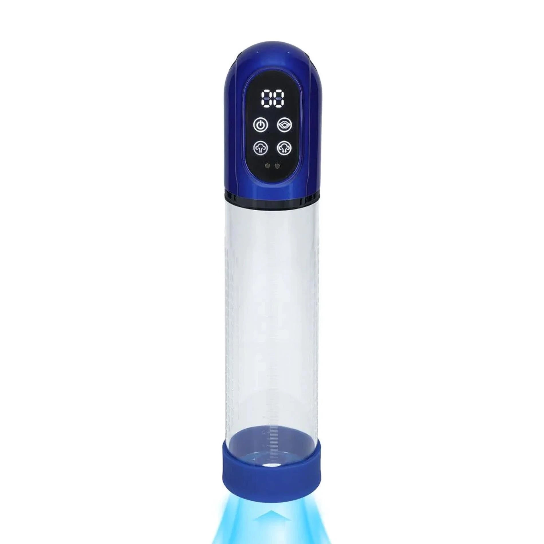 Engage - Pompe à pénis et masturbateur automatique étanche - Bleu Métallique
