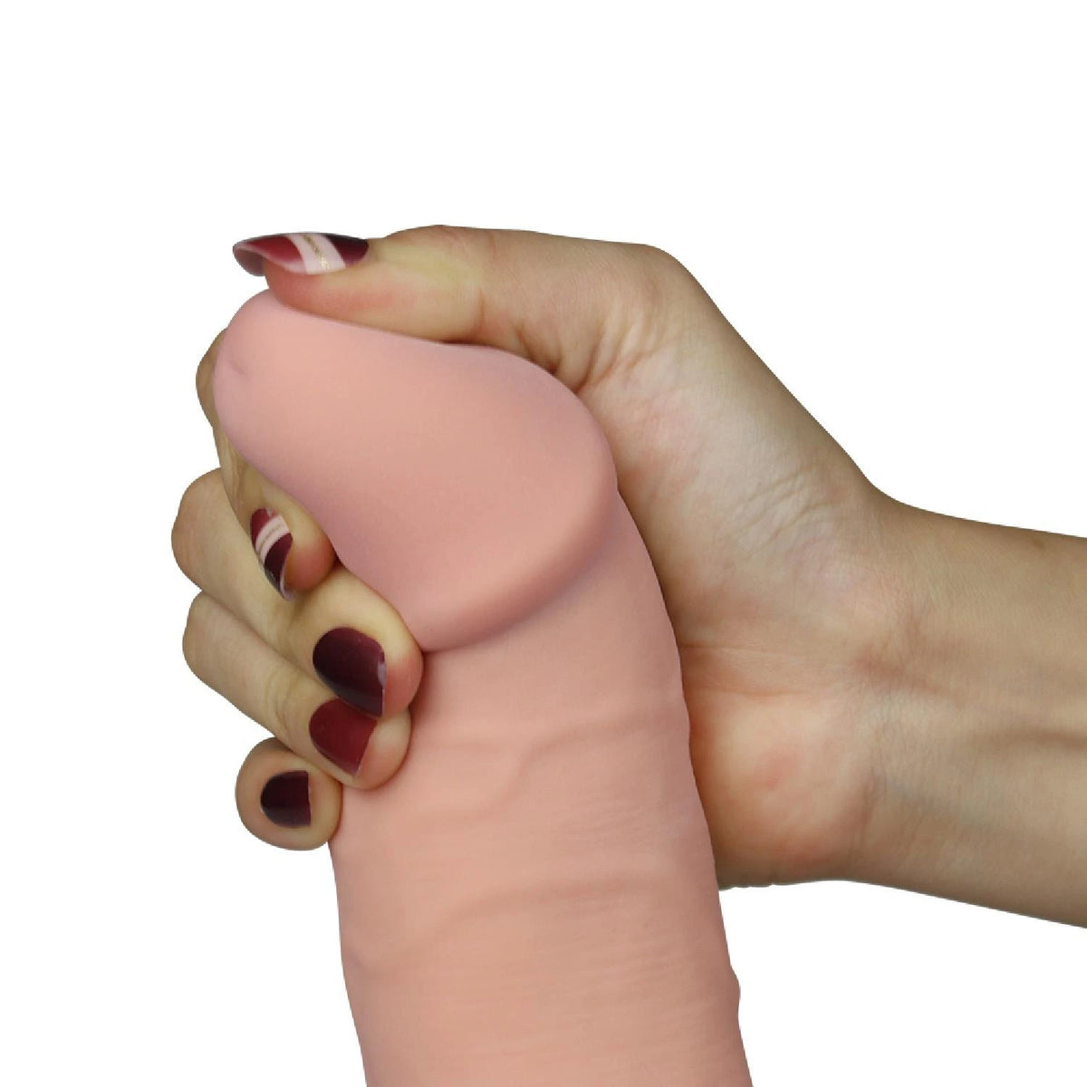 Realisztikus vibrátor 8.8″ Dude 10 sebesség – tapadókorongos, testszínű 20 cm | Lovetoy