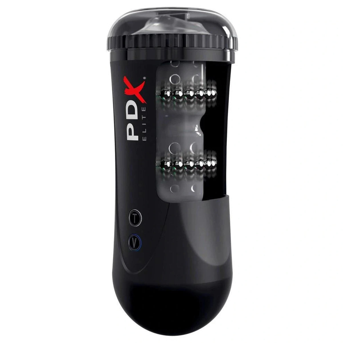 Masturbatore Moto Stroker 5 funzioni – ricaricabile, nero | PDX Elite