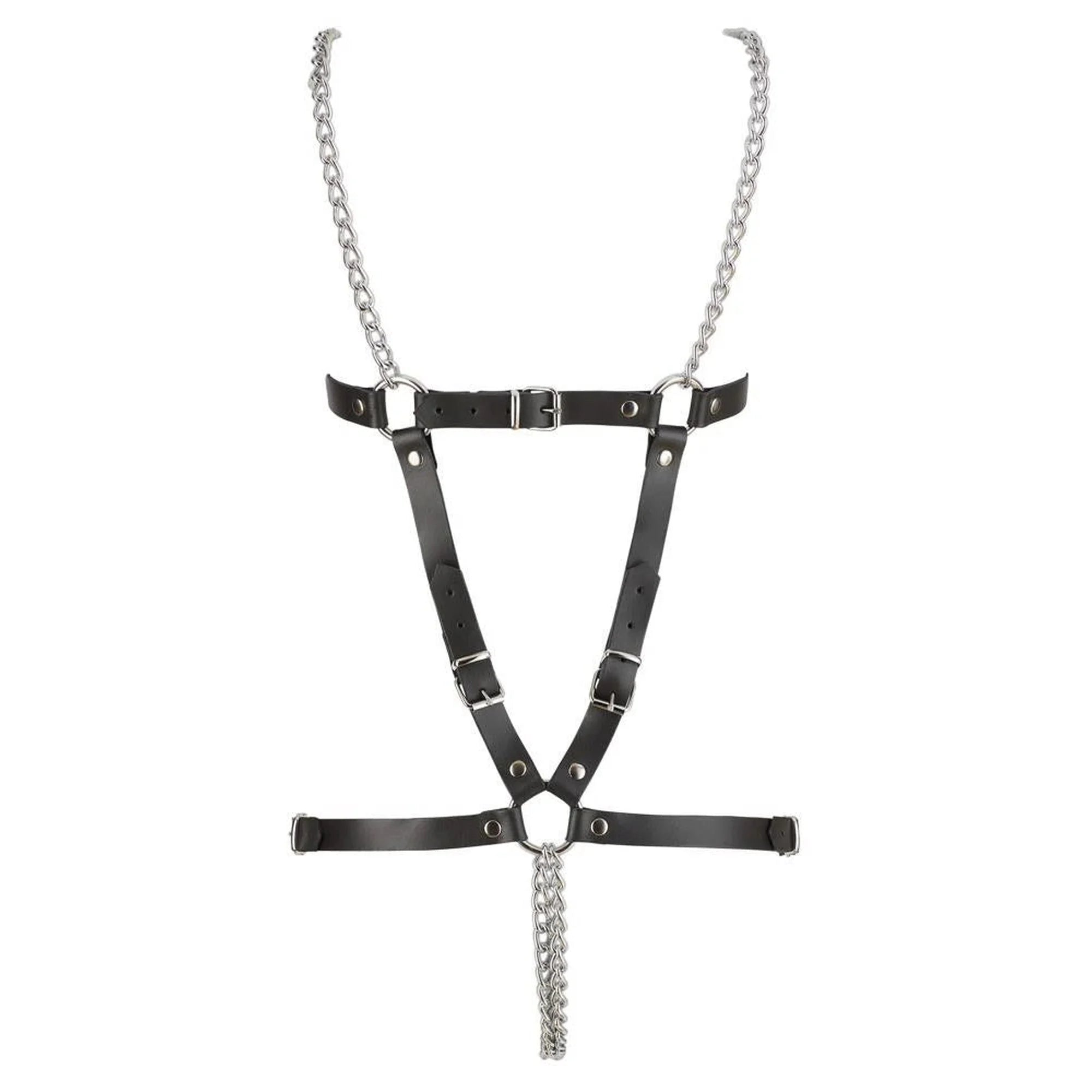 Harnais en Cuir 2 Chaînes S-L