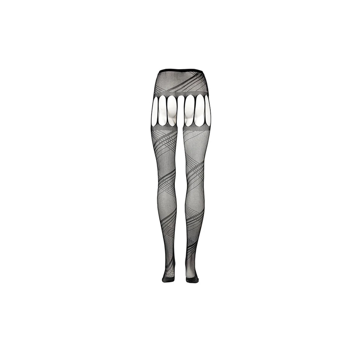 Meias Cut Out Pantyhose – aberta, preta | Le Désir