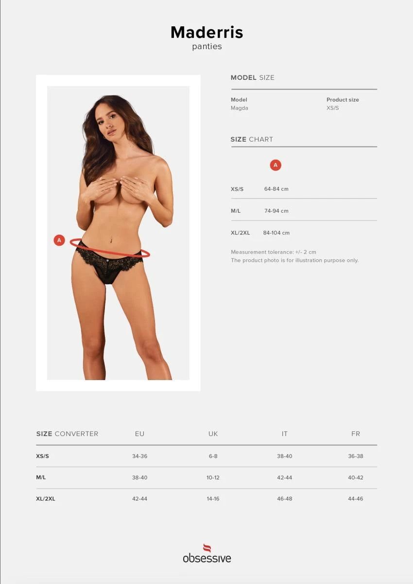Slip Maderris – nero 23112161141 | Obsessive
