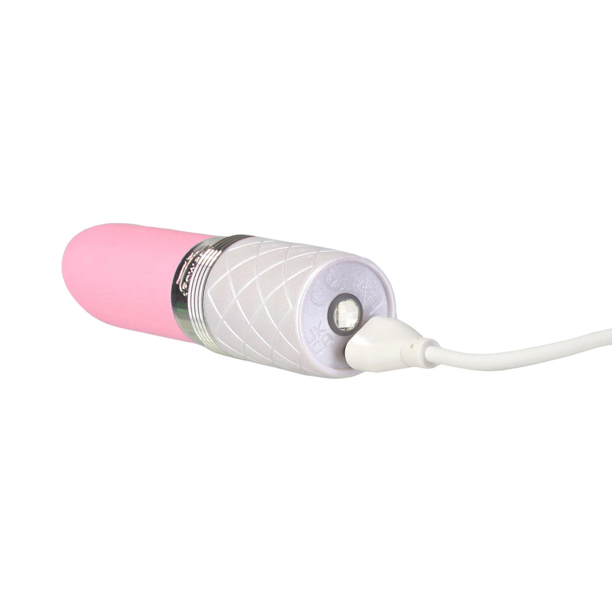 Mini vibrador Lusty 9.4 cm – recargable, rosa | PILLOW TALK