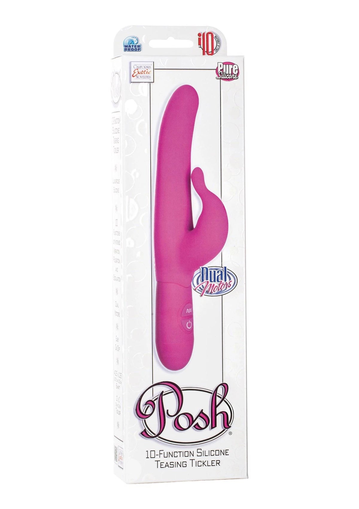 Vibratore rabbit Teasing Tickler 10 funzioni – rosa | Calexotics