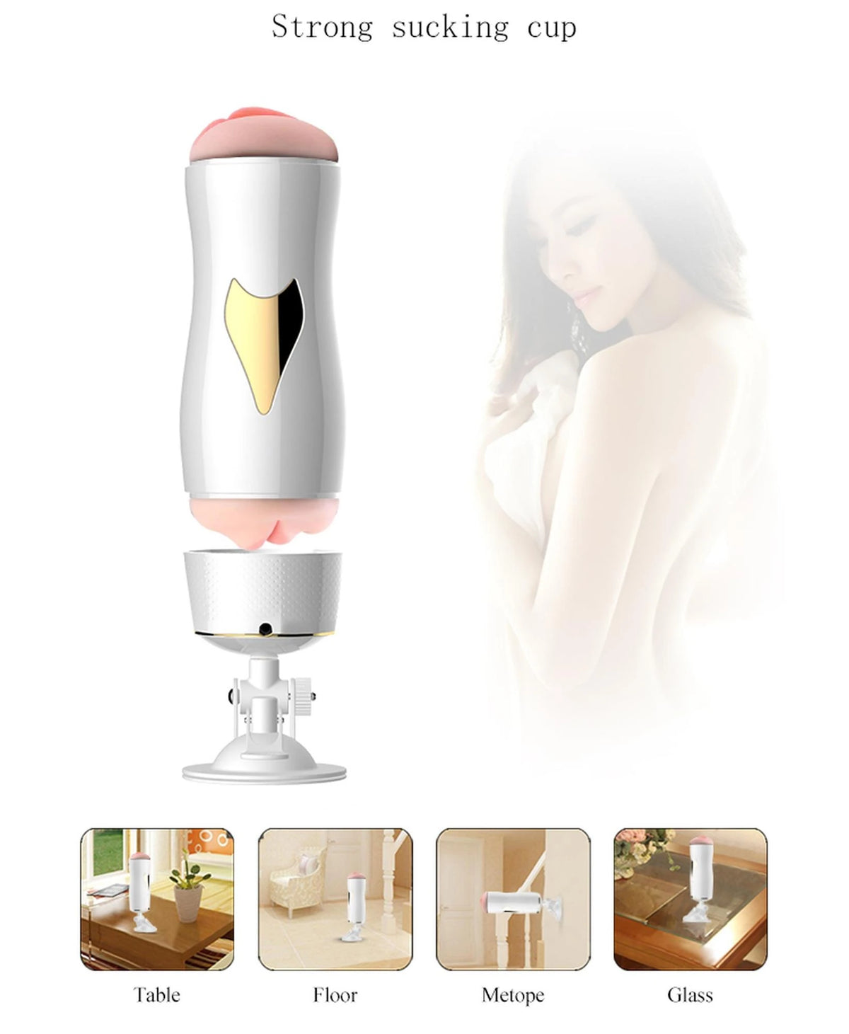 Masturbador 7 funciones – recargable, con ventosa, nude | Favorites