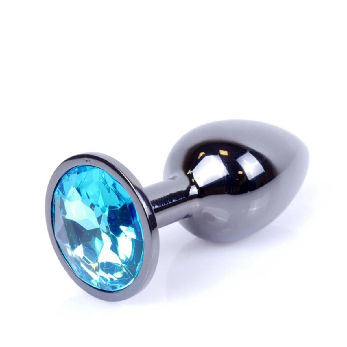 Butt plug – jewelled, light blue 64-00031ML | MyLove Toys