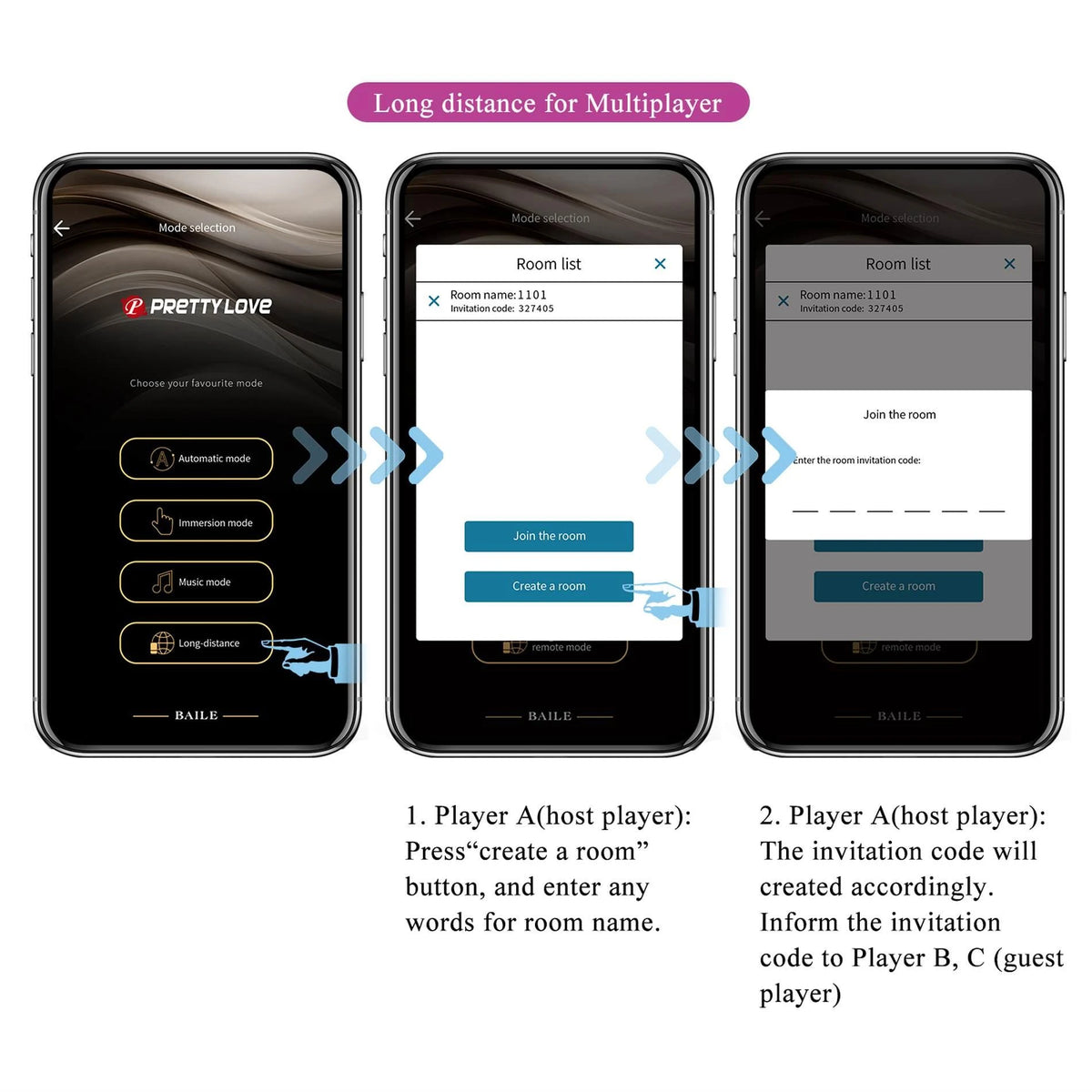 Vibrador especial Franz Mobile 10 funciones – control por app, doble, ciruela | Pretty Love