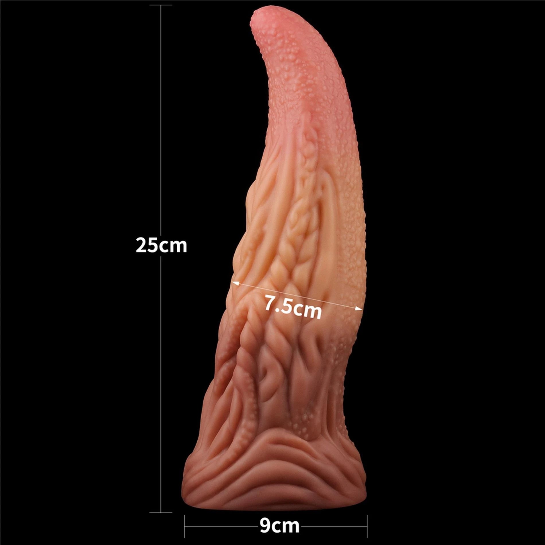 Langue en silicone platine double couche de 10 po