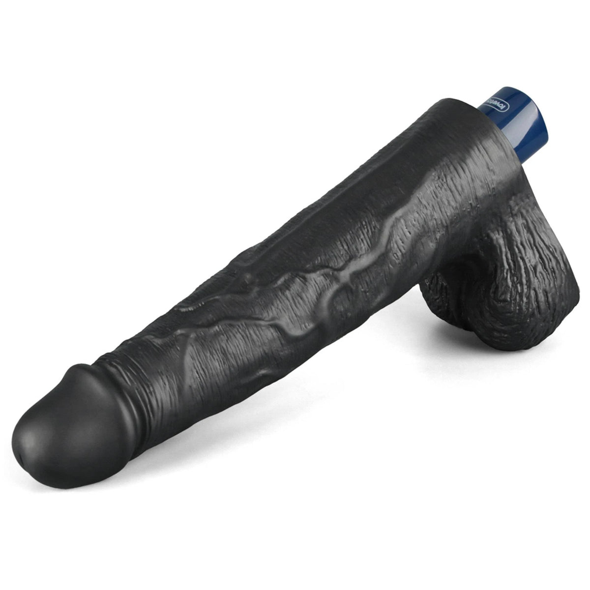 Dildó Softee 10 funkció – újratölthető, vibrációs, fekete 10-LV330223 | Lovetoy