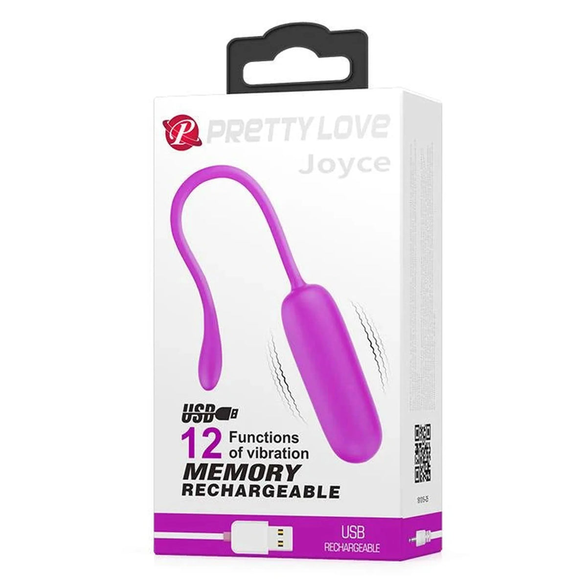 Vibrating egg Joyce 12 functions – rechargeable, fuchsia | Pretty Love