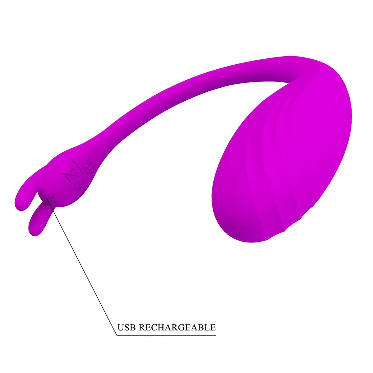 Special vibrator Catalina Mobile distance 12 functions – app-controlled, rechargeable, fuchsia | Pretty Love