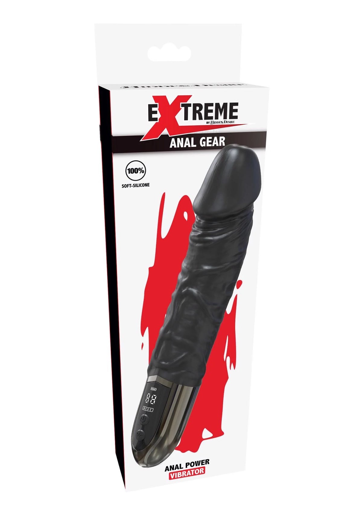 Vibrador realista 12 funções – preto | Hidden Desire