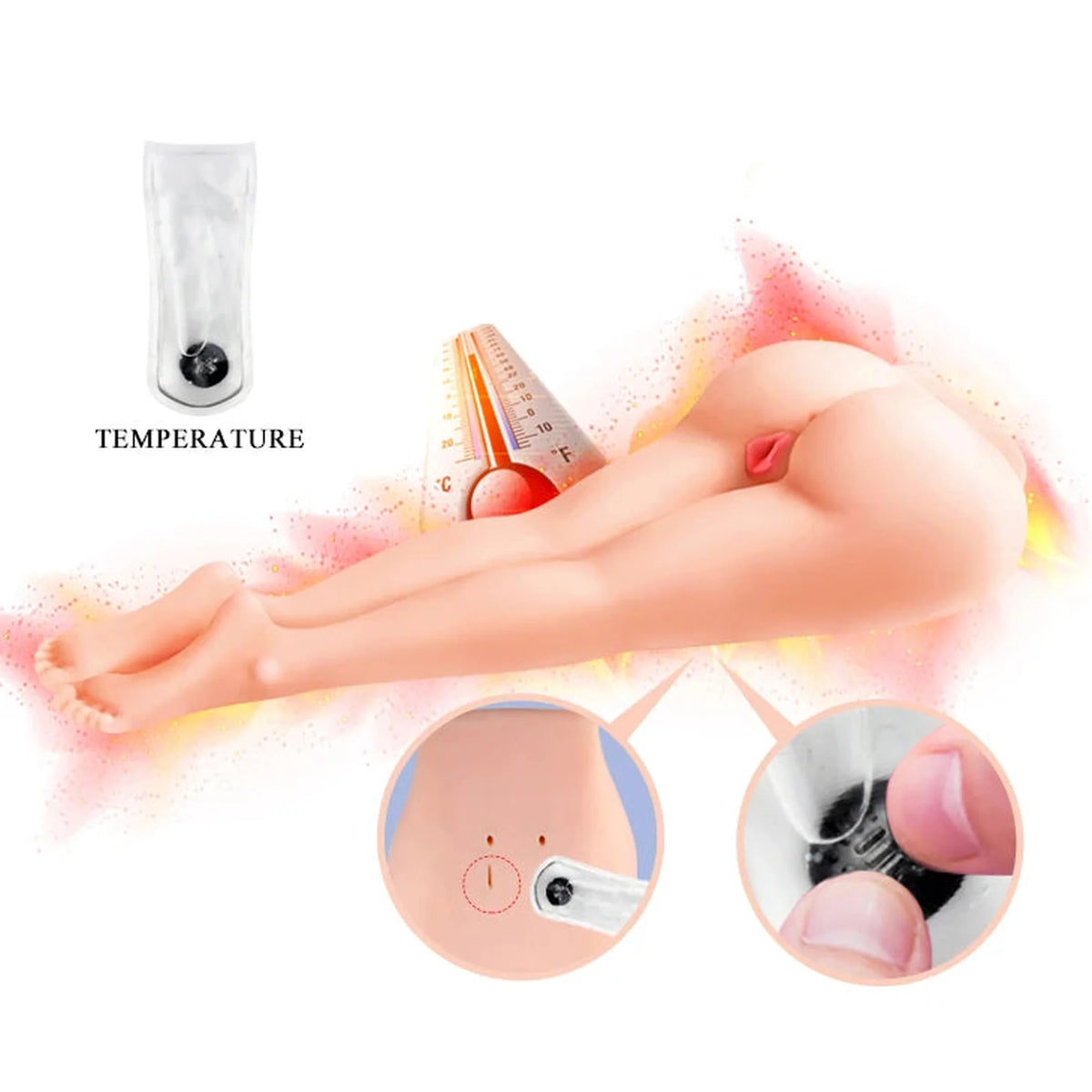 Maszturbátor – vibrációs, testszínű BM-009129 | Crazy Bull