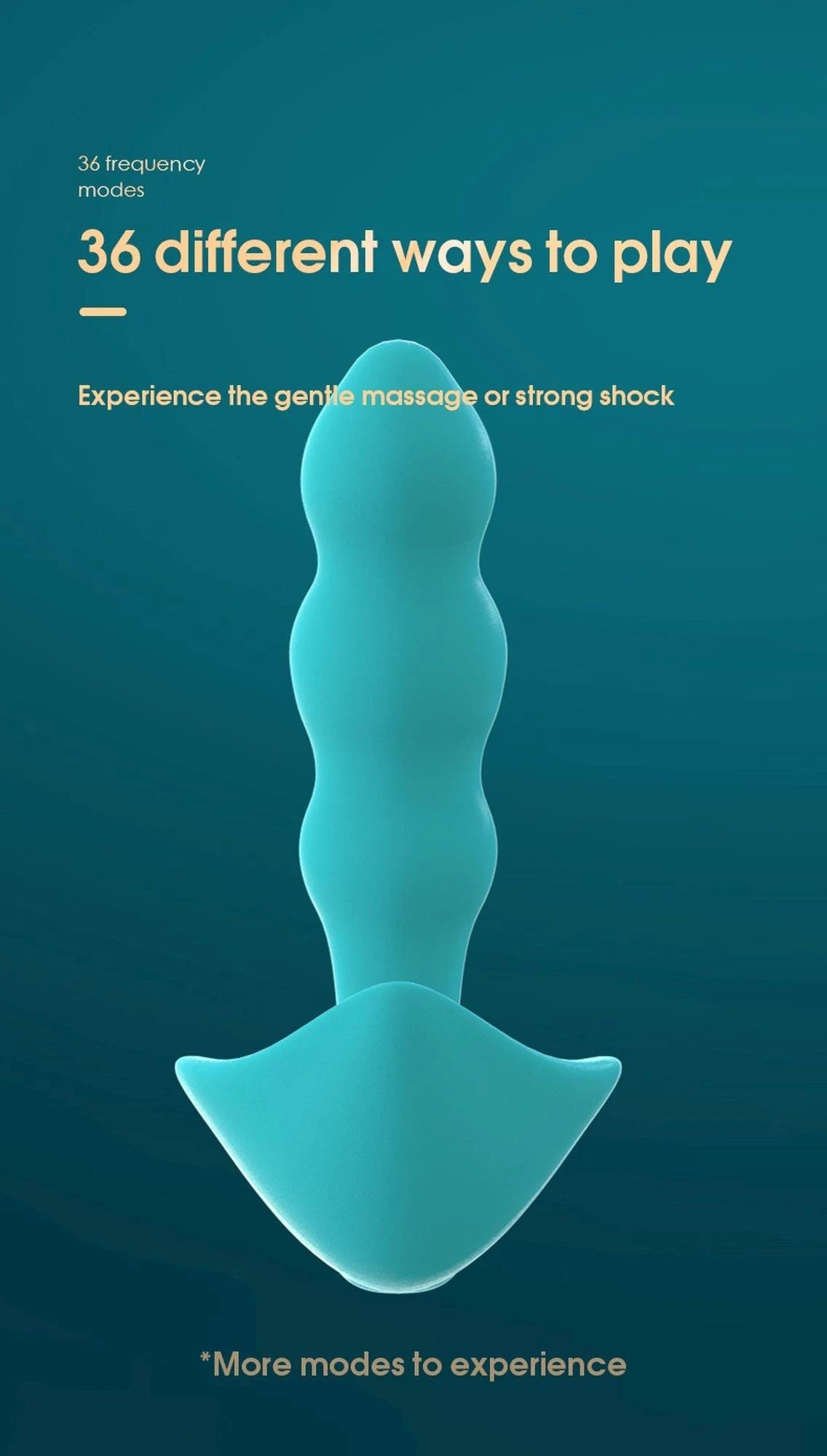 Masajeador de próstata Angelo Triple 36 funciones – recargable, vibrador, negro | Favorites