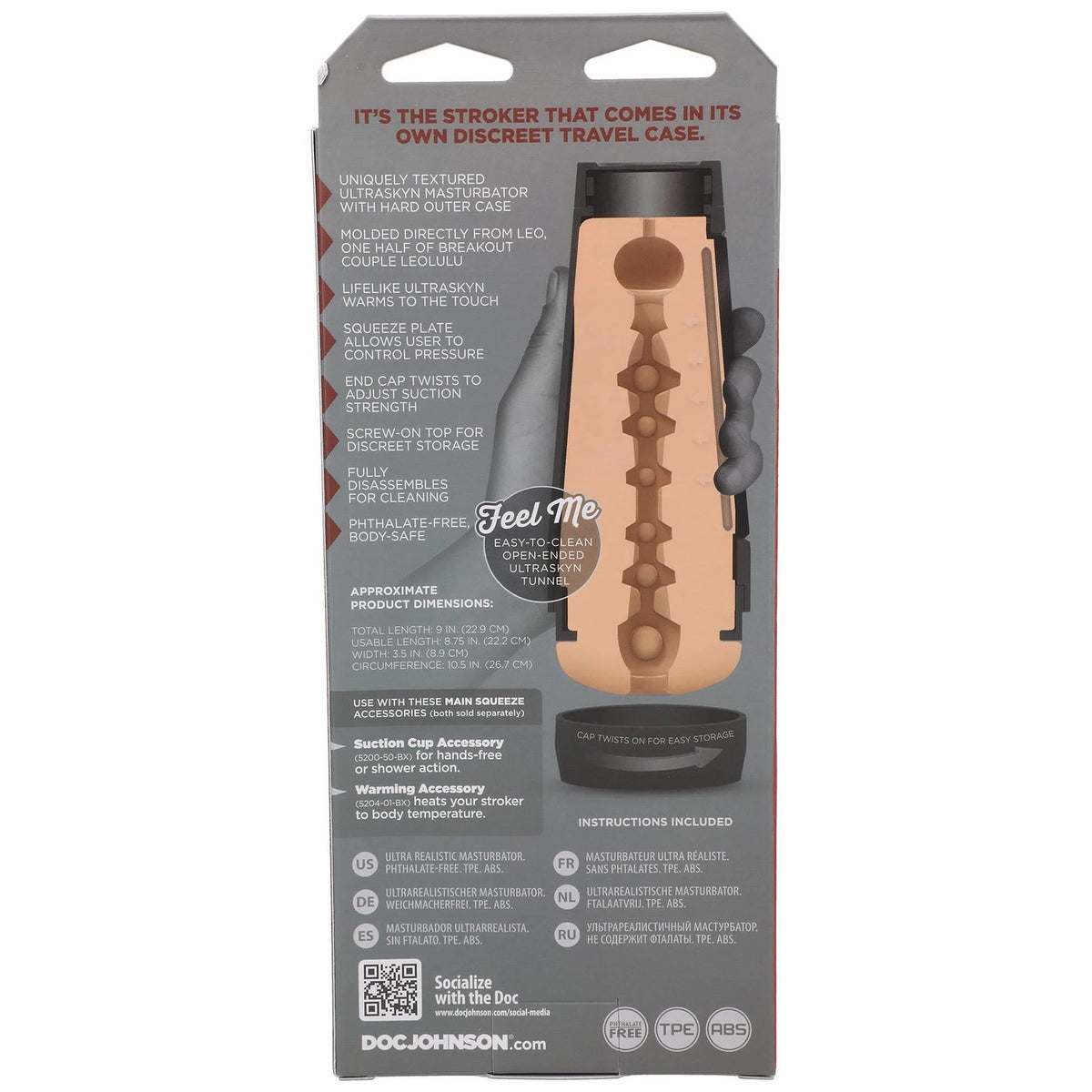 Masturbator Leo of Leolulu Ultraskyn 22.9 cm – nude | Doc Johnson