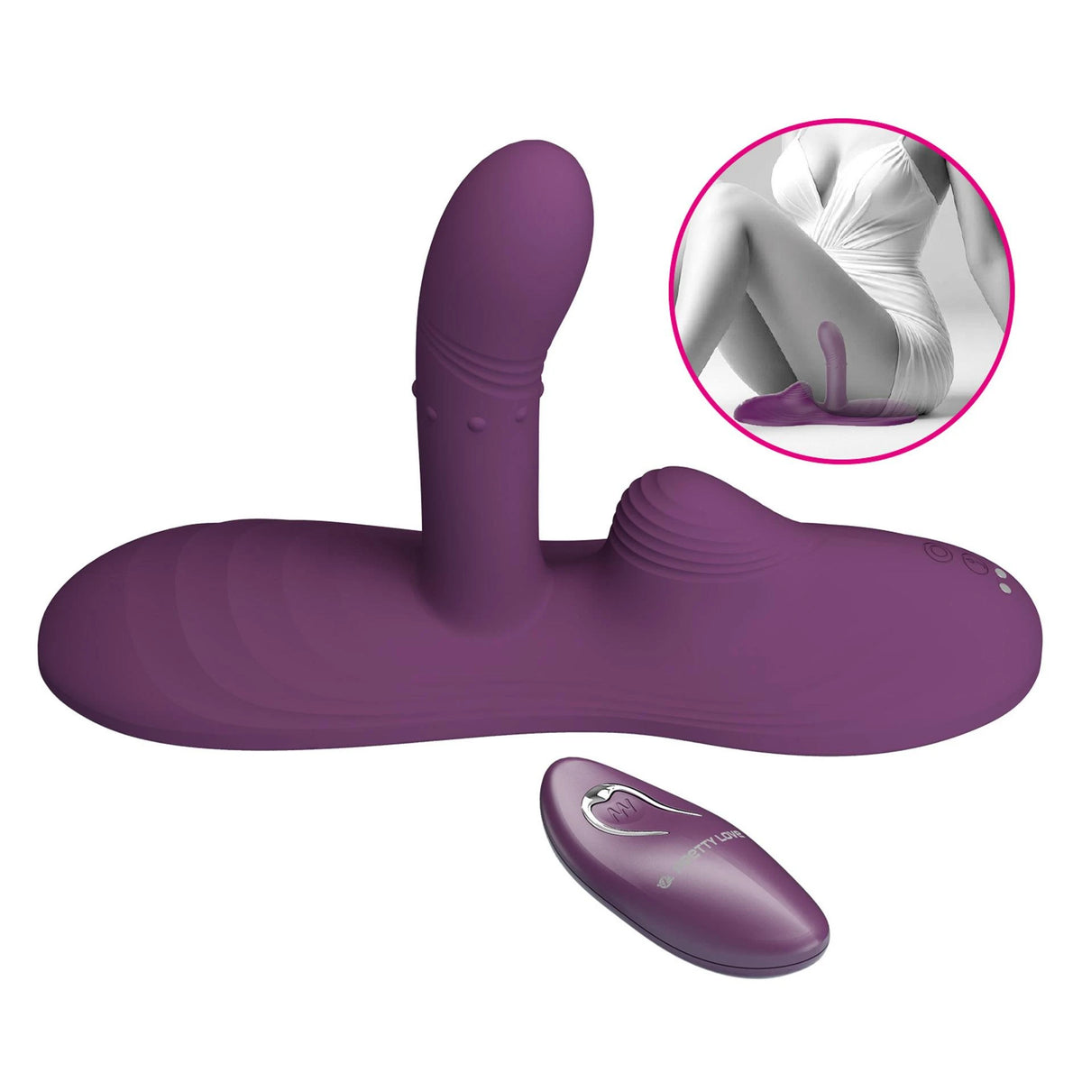 Klitoris-Stimulator Luka Sit Down Pad 5 Funktionen – mit Fernbedienung, wiederaufladbar | Pretty Love