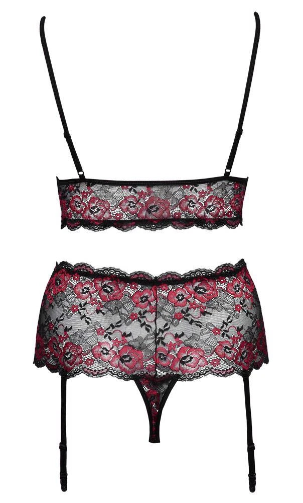 Completino – in pizzo, floreale, nero 22140081141 | Cottelli CURVES