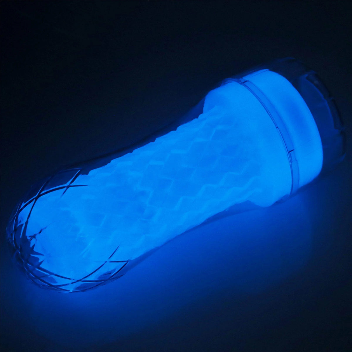 Maszturbátor Lumino Play Pocketed 20.5 cm – vibrációs, zsebméretű, átlátszó | Lovetoy