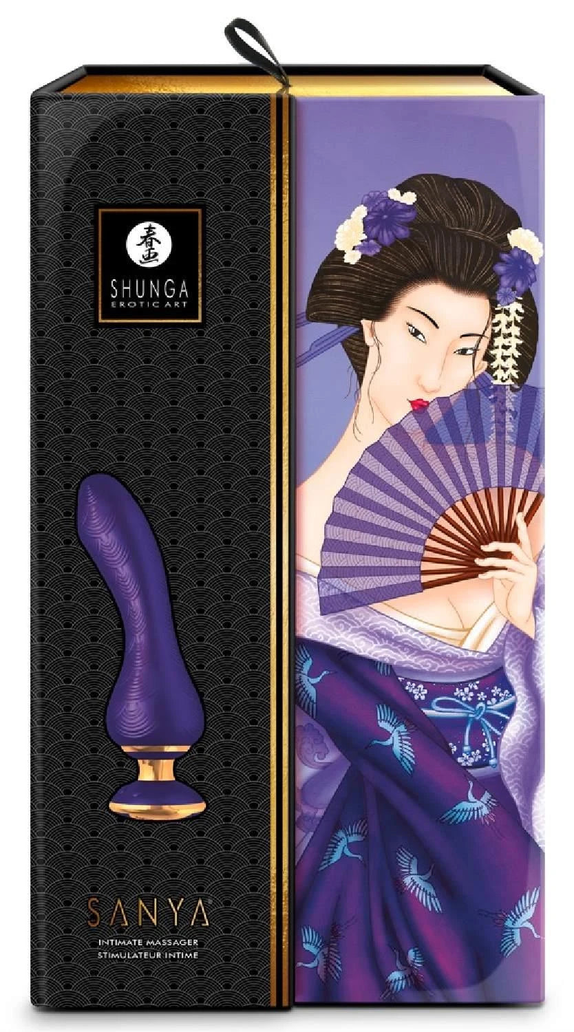 Vibrador punto G Sanya – recargable, morado | Shunga