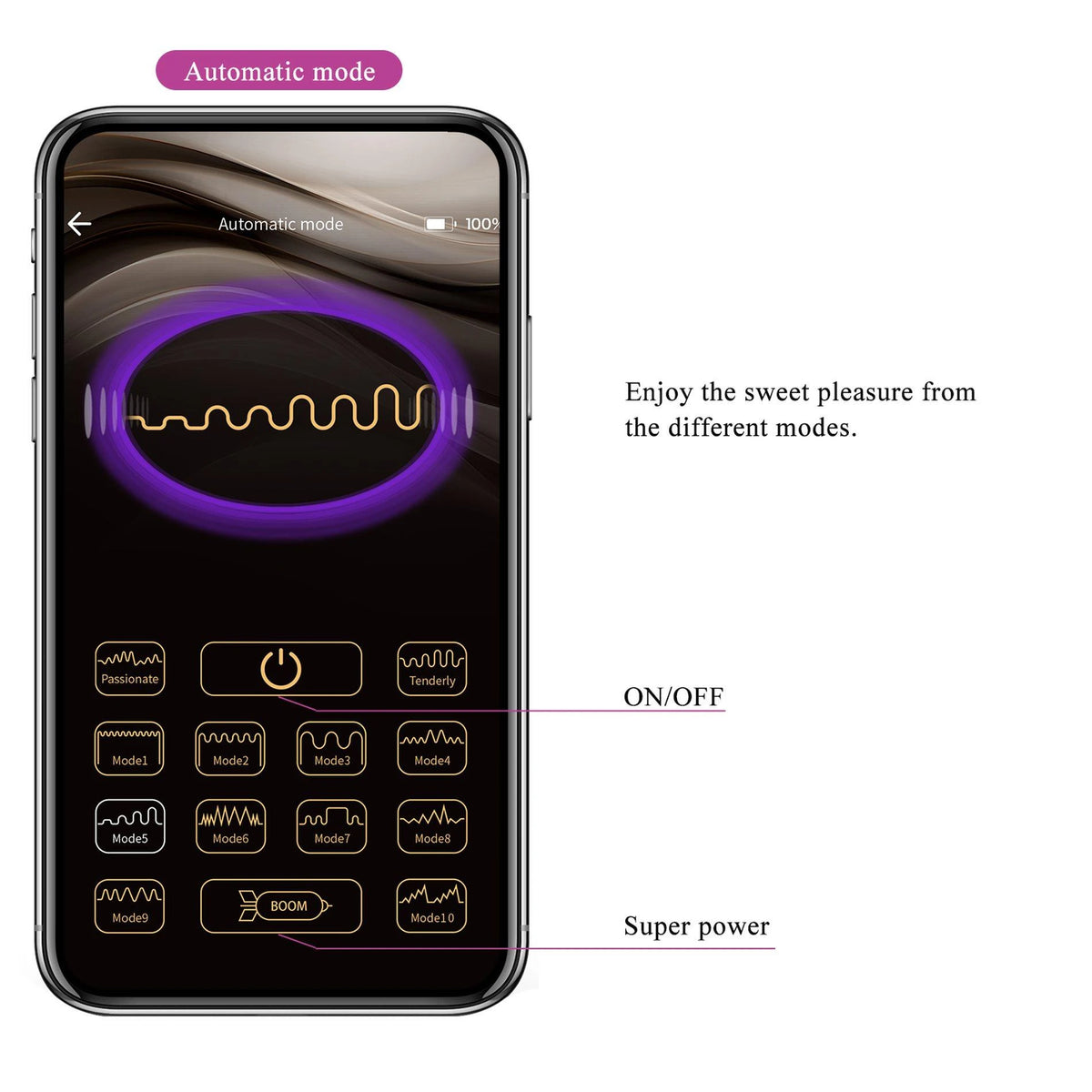 Bolas de Kegel Elvira Mobile distance 12 funciones – control por app, recargable, ciruela | Pretty Love