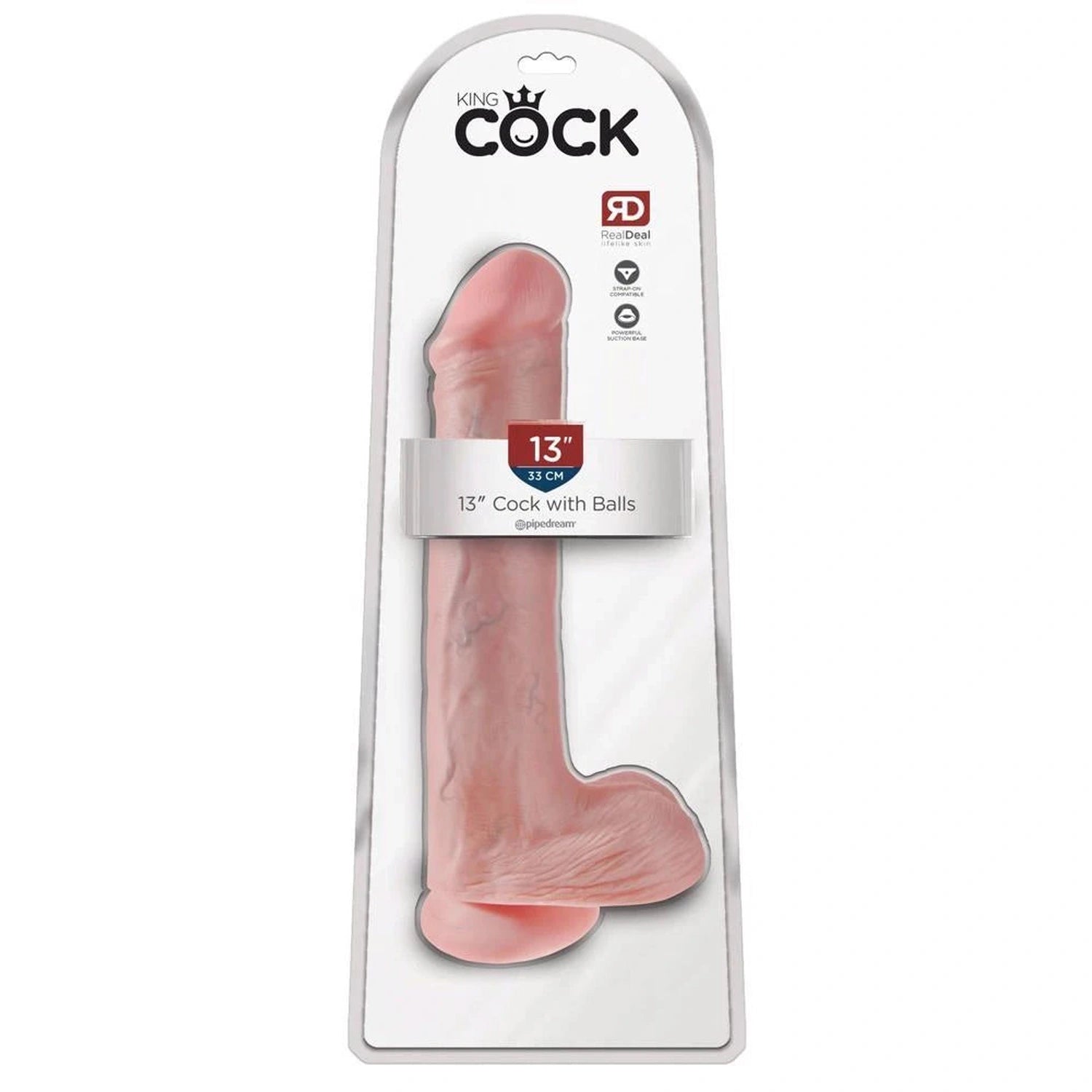 King Cock 13" Cock avec testicules Lig